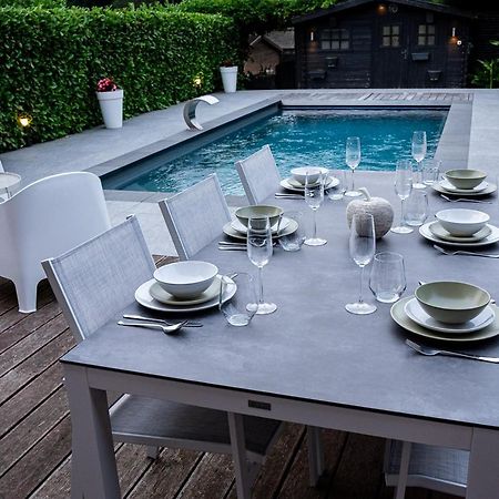 Chez Sabine Et Eric Maison Pour 6 Personnes Avec Piscine Chauffee Andenne Ngoại thất bức ảnh